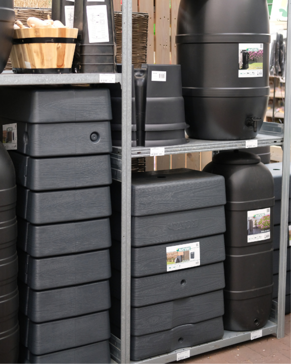 Duurzaam tuinieren? Shop een regenton bij tuincentrum de Oude Tol in Wageningen!